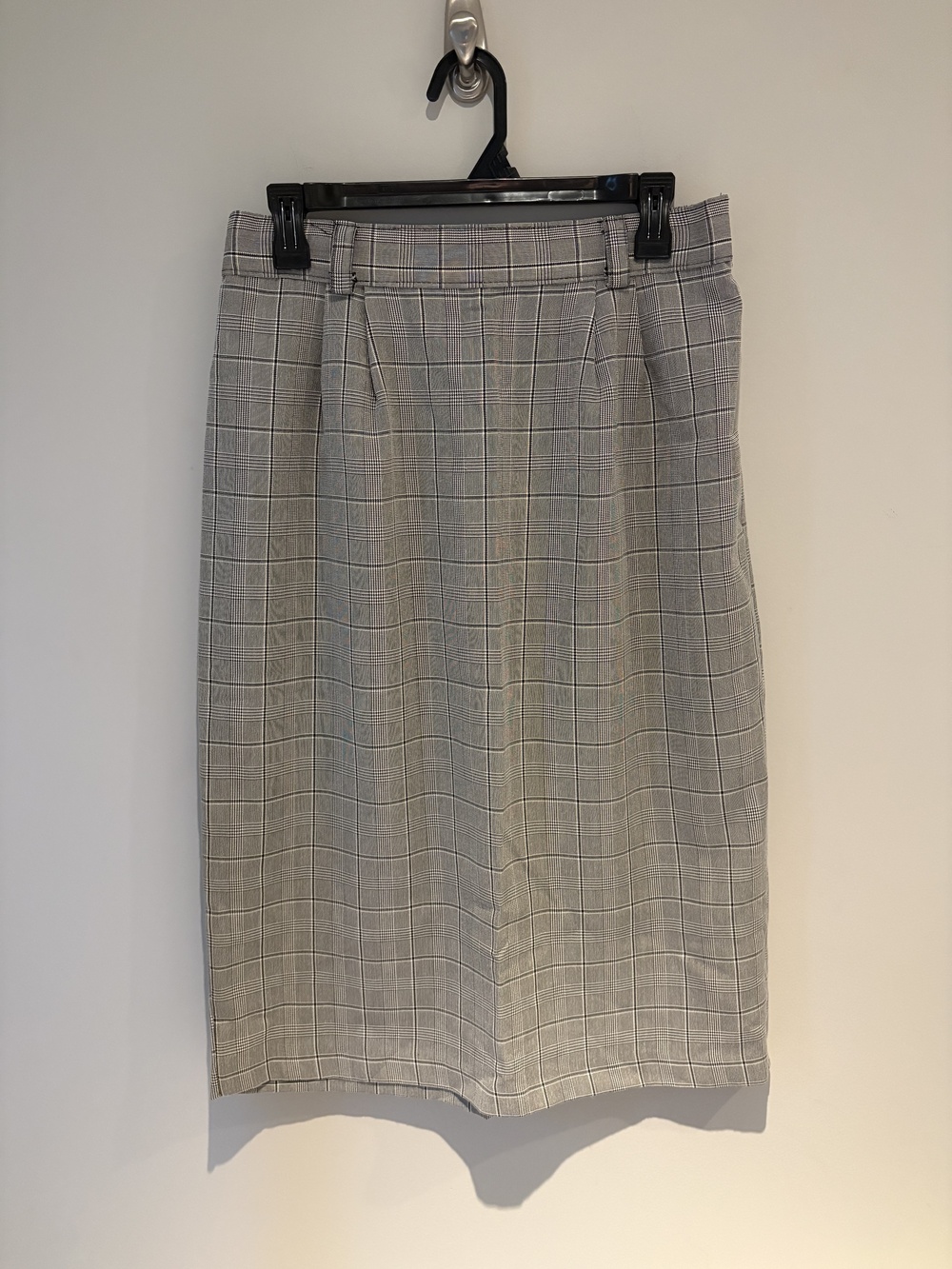 Vintage Sears Grey Plaid Pencil Skirt